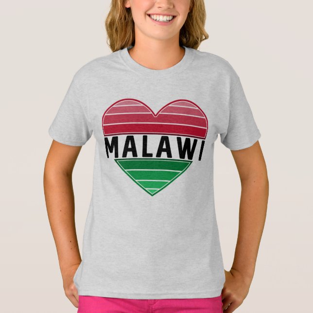 Camiseta Amo Malawi, el corazón de Malawi (Anverso)