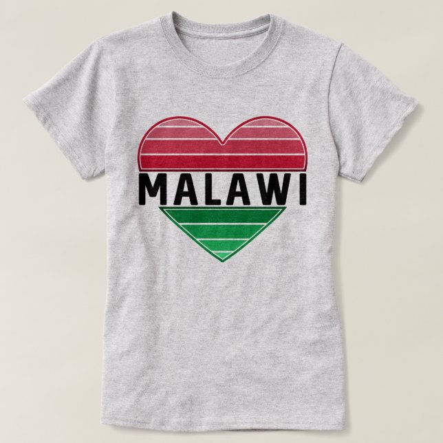 Camiseta Amo Malawi, el corazón de Malawi (Diseño del anverso)