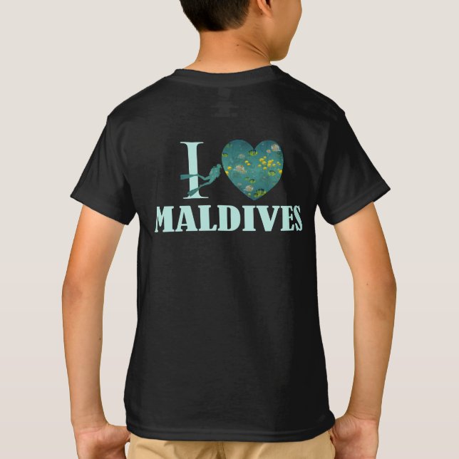 Camiseta Amo Maldivas (Reverso)