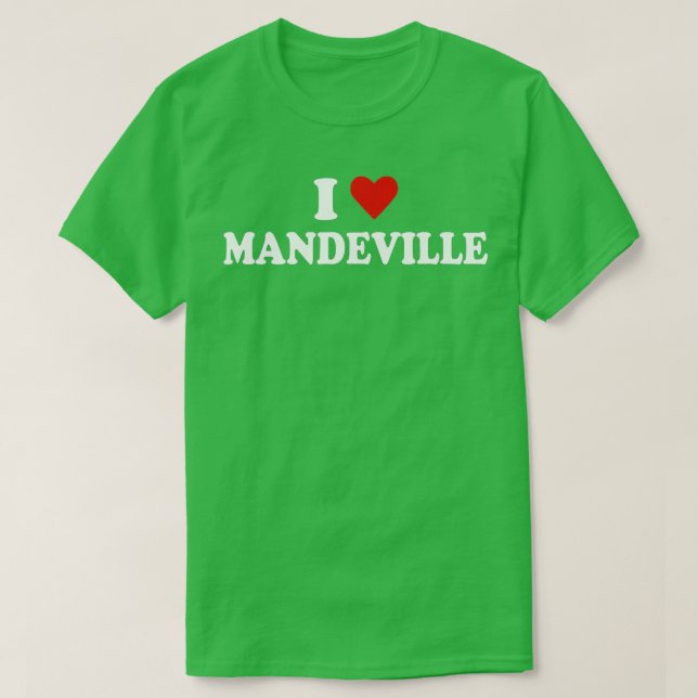 Camiseta Amo Mandeville Louisiana (Diseño del anverso)
