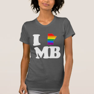 CAMISETA AMO MANITOBA GAY - BLANCO - .PNG