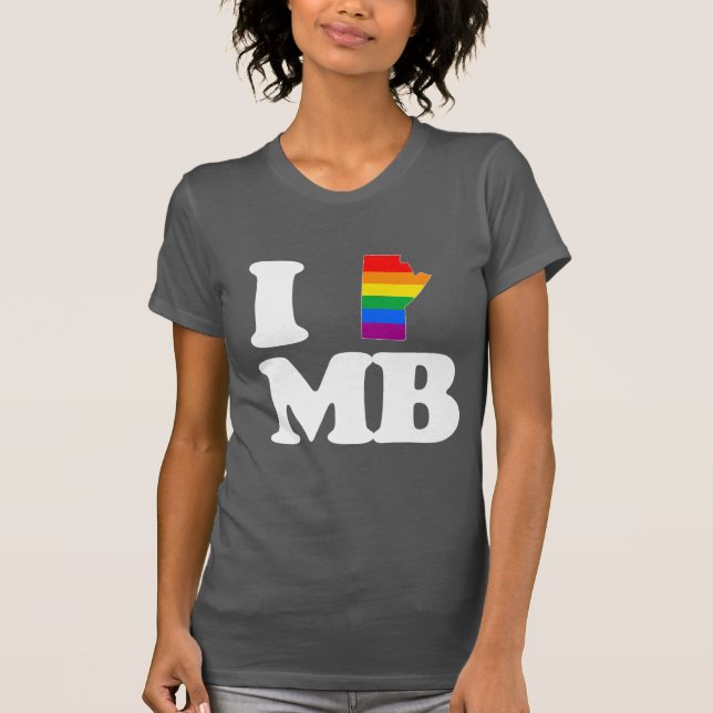 CAMISETA AMO MANITOBA GAY - BLANCO - .PNG (Anverso)