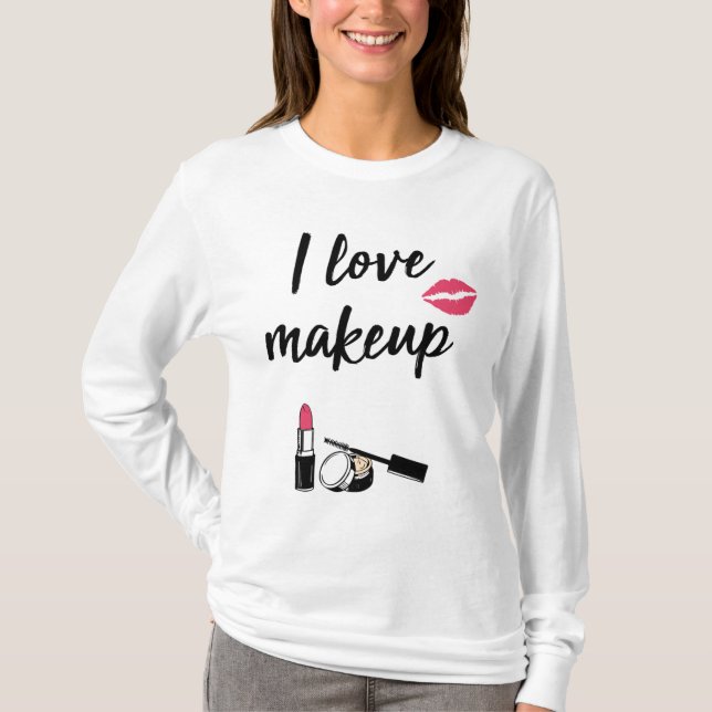 Camiseta Amo maquillaje (Anverso)