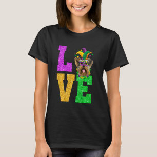 Camiseta Amo Mardi Gras Yorkshire Terrier Dog Puppy