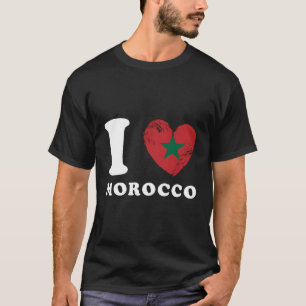 Camiseta Amo Marruecos Bandera Marruecos