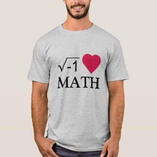 Camiseta amo matemáticas