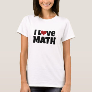 Camiseta Amo matemáticas