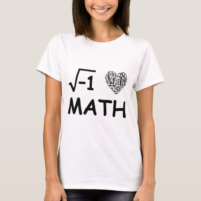 Camiseta Amo matemáticas (Anverso)