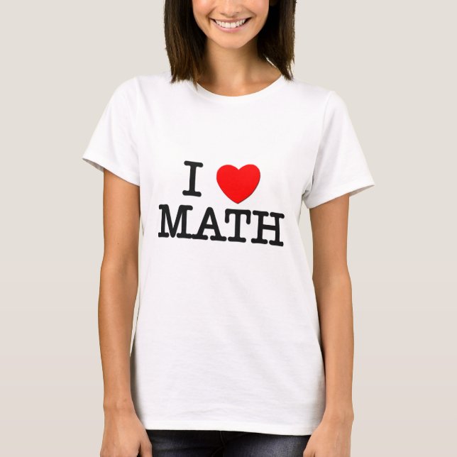 Camiseta Amo MATEMÁTICAS (Anverso)