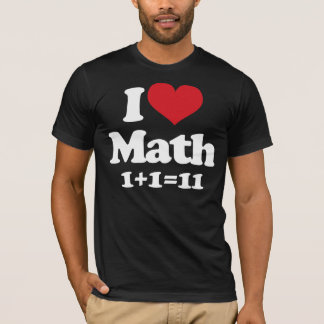 Camiseta ¡Amo matemáticas!