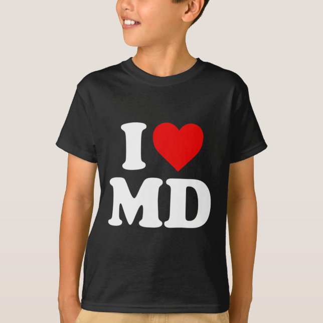 Camiseta Amo Md Heart Maryland (Anverso)