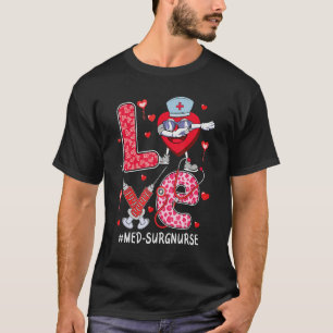 Camiseta Amo Med Surg Enfermera estetoscopio San Valentín d