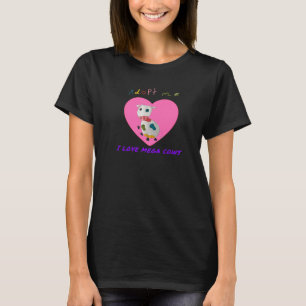 Camiseta Amo Mega Vacas Mensaje Positivo Niños
