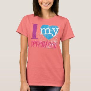 Camiseta Amo mi 17 aguamarina