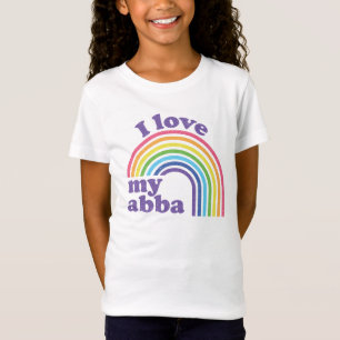 Camiseta Amo mi Abba - Arcoiris lindo