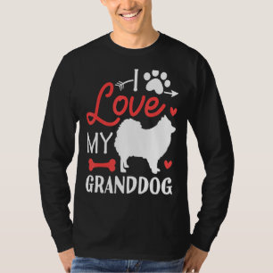 Camiseta Amo Mi Abuelo Perro Pomerania Abuelo
