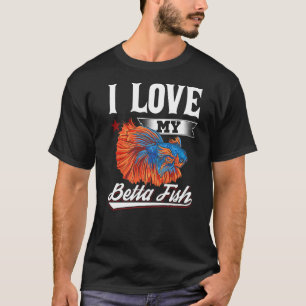 Camiseta Amo Mi Acuario De Peces Betta Acuario Acuariofilia
