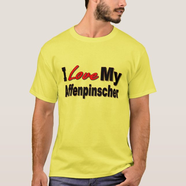 Camiseta Amo mi Affenpincher (Anverso)