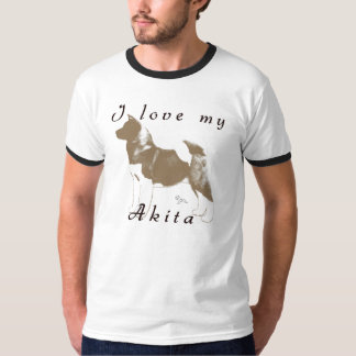 Camiseta amo mi Akita