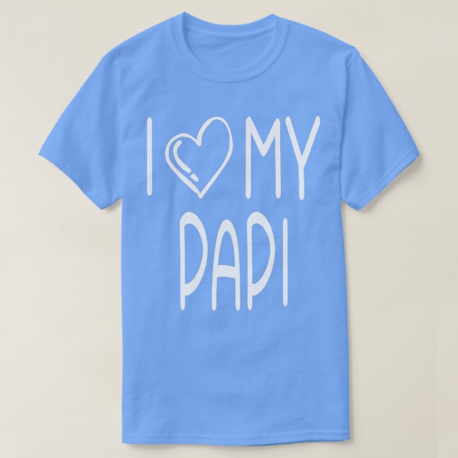 Camiseta Amo Mi Amor Papi Fun (Diseño del anverso)