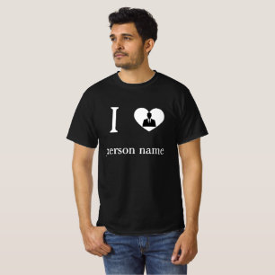 Camiseta Amo mi "añade tu nombre" personalizado