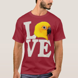 Camiseta Amo Mi Ave Exótica - Loro Amarillo Macaw