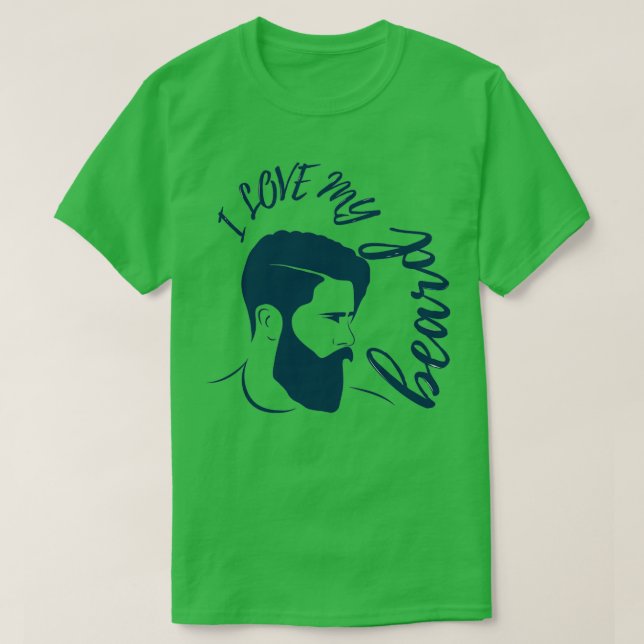 Camiseta Amo mi barba 3 (Diseño del anverso)