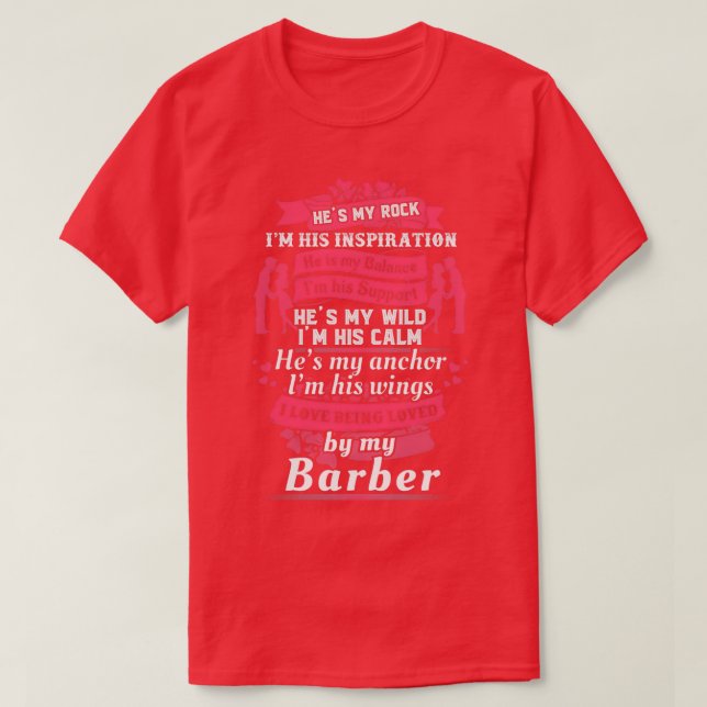 Camiseta Amo Mi Barber 2 (Diseño del anverso)