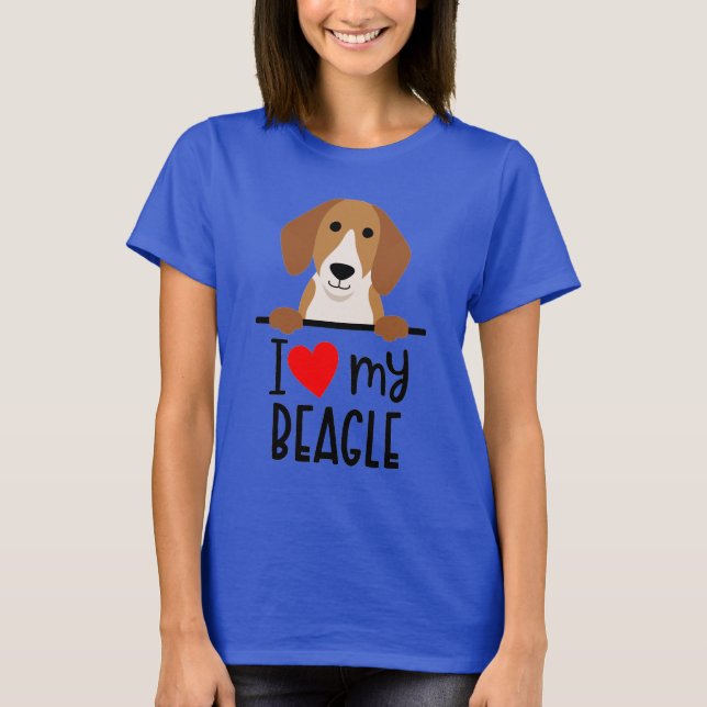 Camiseta Amo Mi Beagle (Anverso)