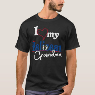 Camiseta Amo mi Belice Abuela Artística