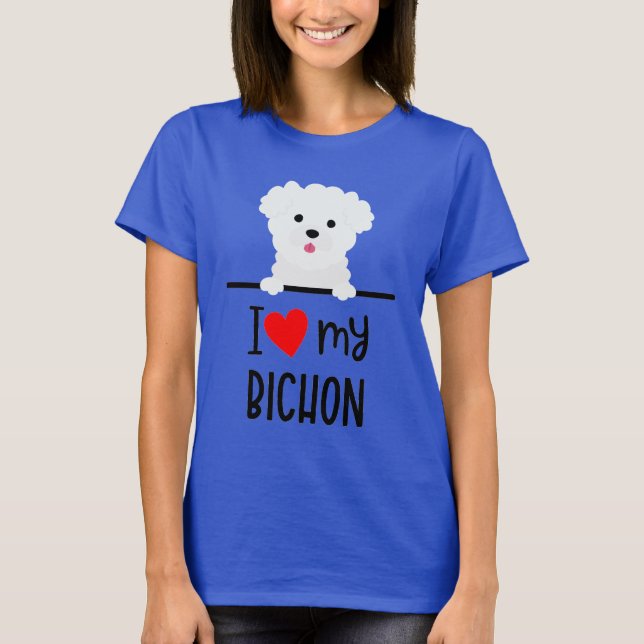 Camiseta Amo Mi Bichon (Anverso)