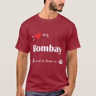 Camiseta Amo mi Bombay (el gato masculino)