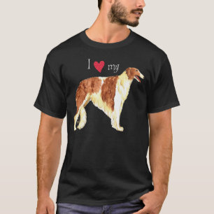 Camiseta Amo mi Borzoi