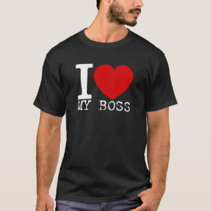 Camiseta Amo mi Boss (blanco)