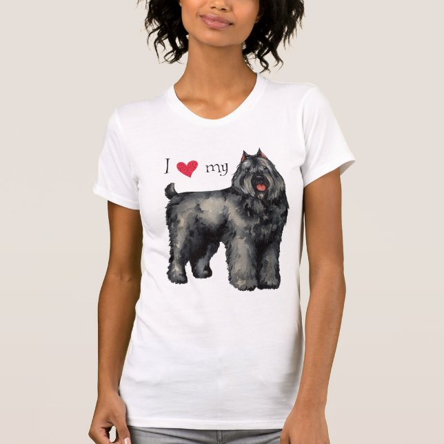 Camiseta Amo mi Bouvier (Anverso)