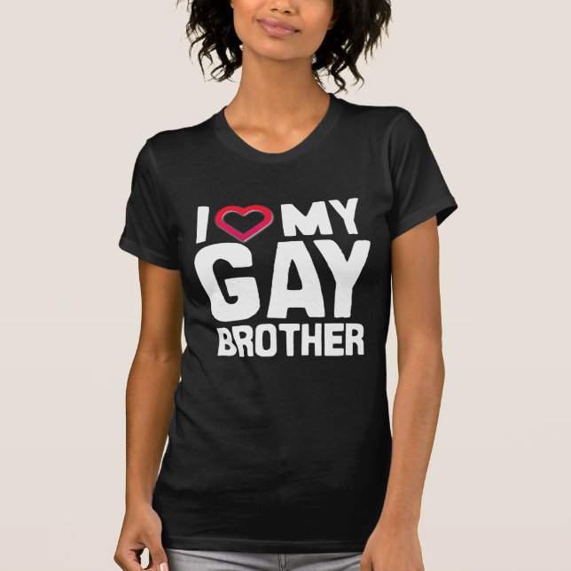 CAMISETA AMO MI BROTHER GAY -- - (Anverso)