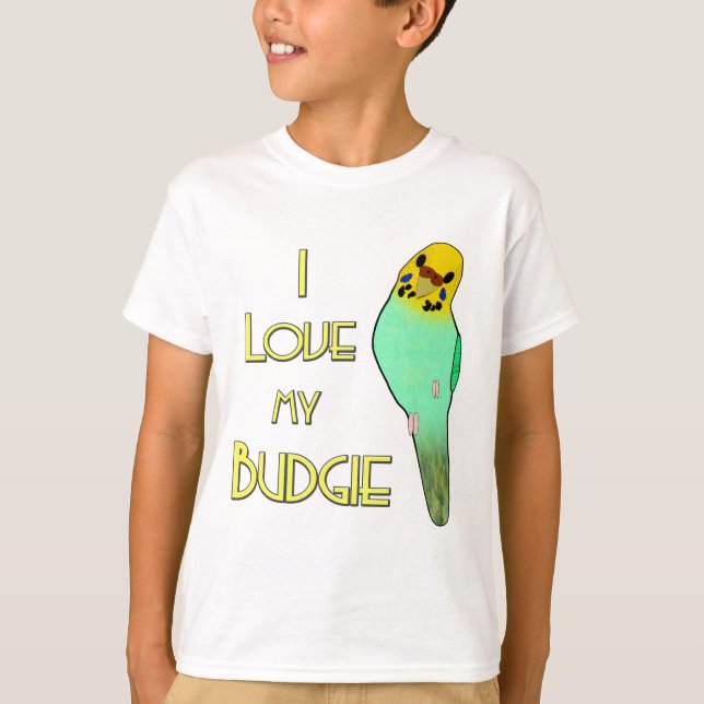 Camiseta Amo mi Budgie (Anverso)