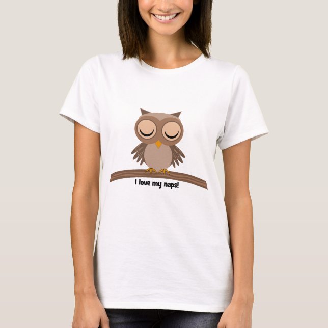 Camiseta Amo mi búho de las siestas (Anverso)