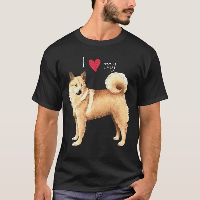 Camiseta Amo mi Buhund noruego (Anverso)