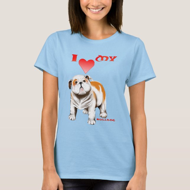 Camiseta *Amo Mi Bulldog (Anverso)