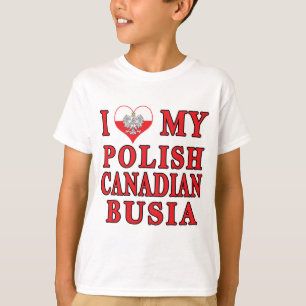 Camiseta Amo mi Busia canadiense polaca