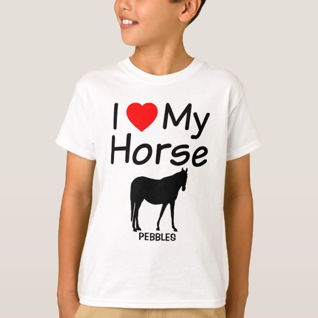Camiseta Amo Mi Caballo (Anverso)