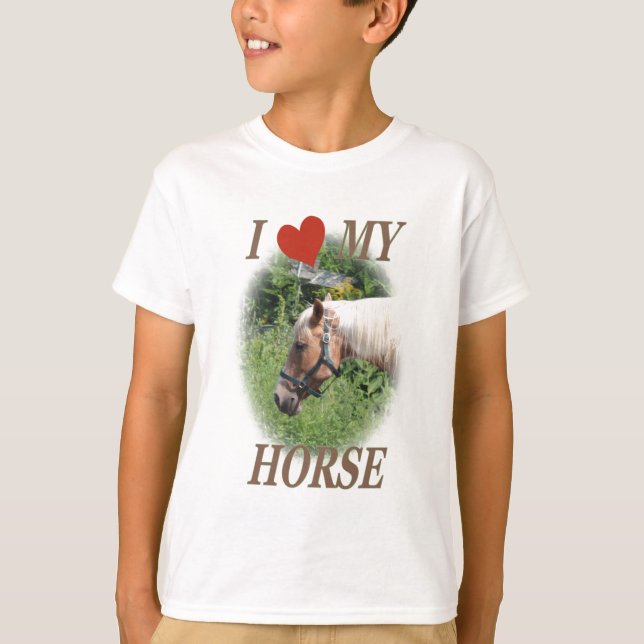 Camiseta Amo mi caballo (Anverso)