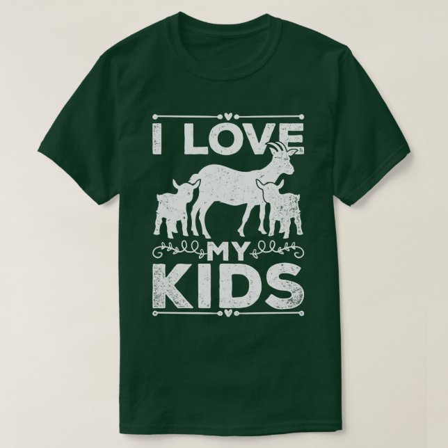 Camiseta Amo Mi Cabra De Hijos (Diseño del anverso)