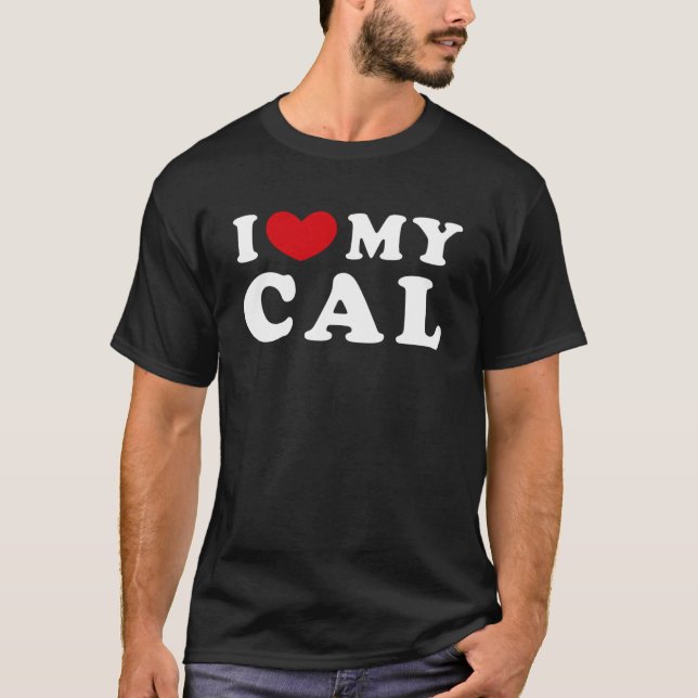 Camiseta Amo Mi Cal, Corazón Mi Cal Pullover Hoodie (Anverso)