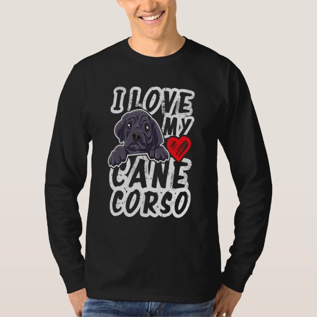 Camiseta Amo Mi Cañón Corso (Anverso)
