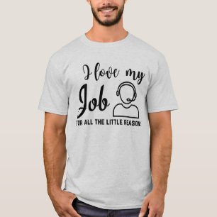 Camiseta Amo Mi Centro De Llamadas Laborales