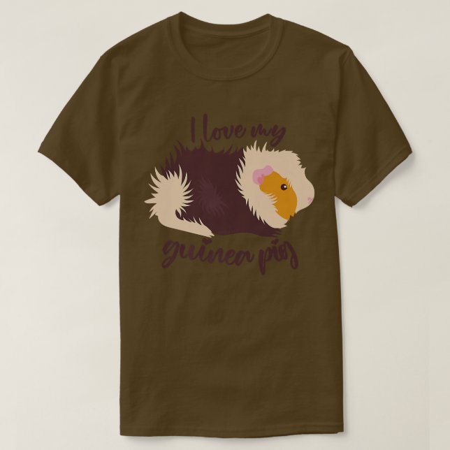 Camiseta Amo Mi Cerdo Cavy Cute Funny Premium (Diseño del anverso)