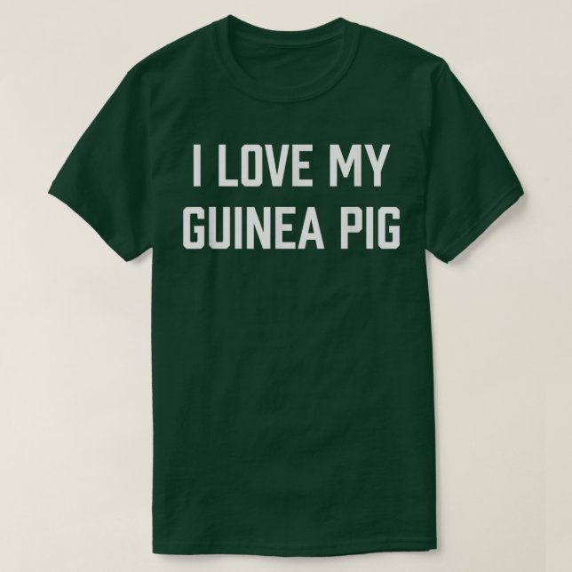 Camiseta Amo Mi Cerdo De Guinea (Diseño del anverso)