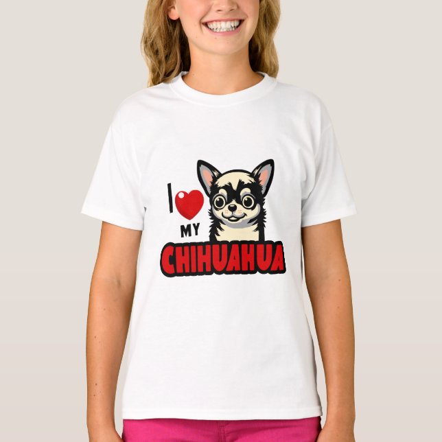 Camiseta Amo mi Chihuahua (Anverso)